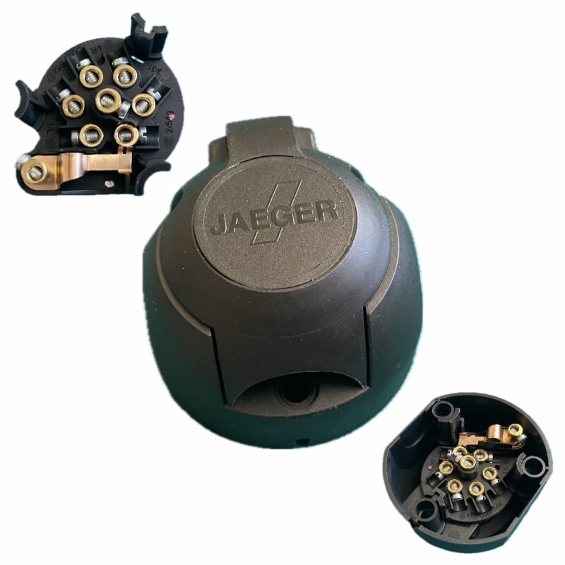 Veokonksu haagise 7 klemmiga pistikupesa udutulelülitiga