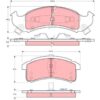 Piduriklotsi komplekt Esi BUICK , CADILLAC , PONTIAC , CHEVROLET - Image 5