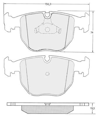 Piduriklotside komplekt BMW E39 , E38 , E83 , E53