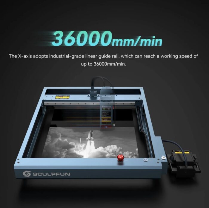 SCULPFUN SF-A9 40W lasergraveerija ja lõikamismasin - Image 7