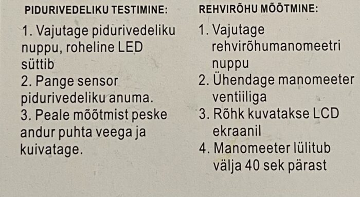 Pidurivedeliku ja rehvirõhu tester - Image 6