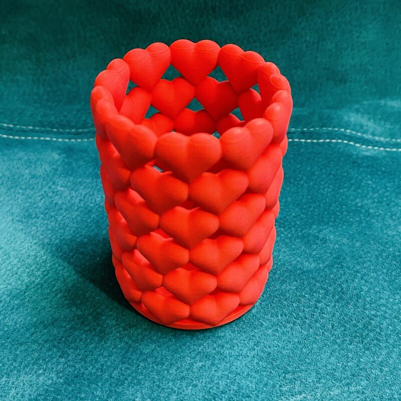 Südametega pliiatsitops 65 x 90 mm