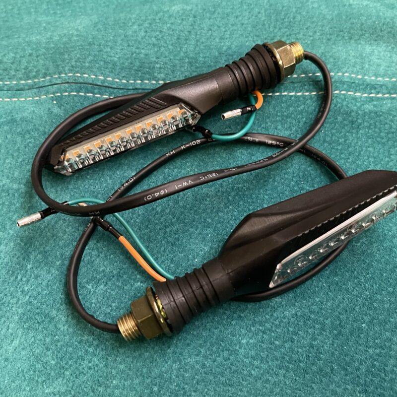 Mootorratta LED suunatuled E tähistusega. 12V.