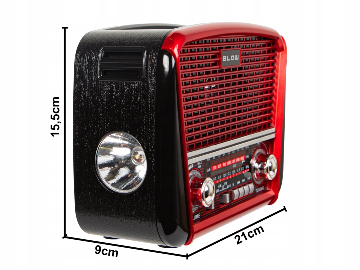 Kaasaskantav raadio / bluetooth kõlar / taskulamp - Image 2