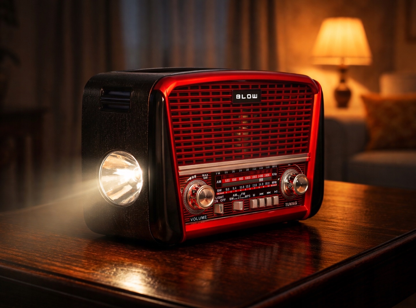 Kaasaskantav raadio / bluetooth kõlar / taskulamp - Image 7