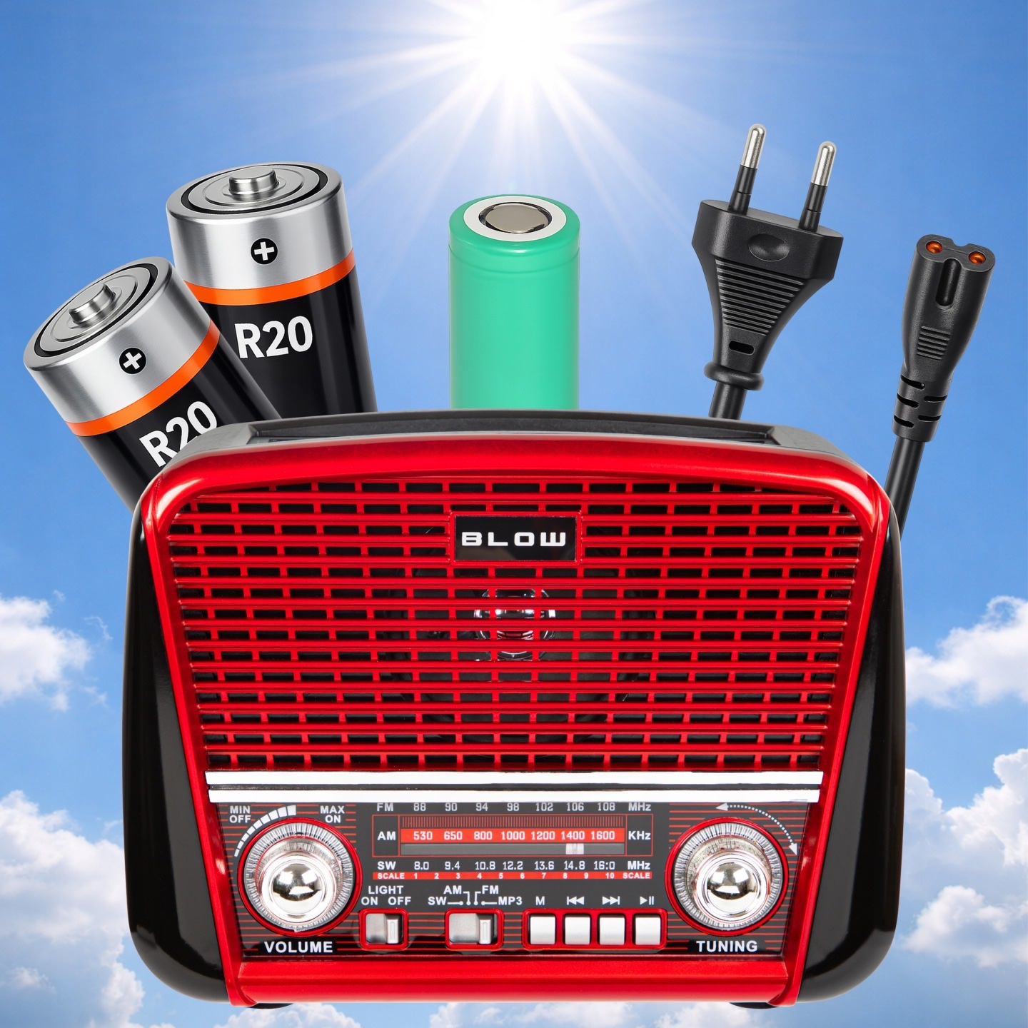 Kaasaskantav raadio / bluetooth kõlar / taskulamp - Image 5