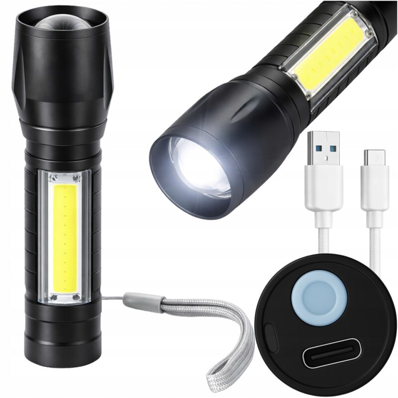 Alumiiniumkorpusega pritsmekindel LED taskulamp