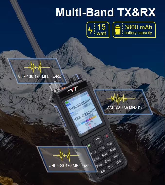 Raadiosaatja Walkie Talkie TYT UVL 15W - Image 5