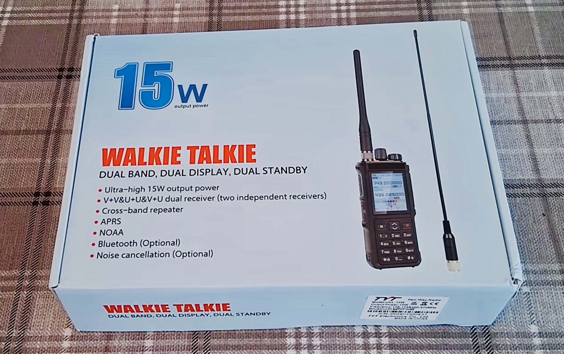 Raadiosaatja Walkie Talkie TYT UVL 15W - Image 13